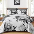 Grey Queen Comforter Set 7 Piece Bed